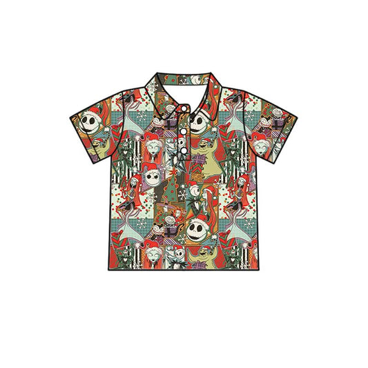 PREORDER Nightmare Before Christmas Family Matching Polo Shirt | Spooky Holiday Collared Shirt | Halloween Christmas Boutique