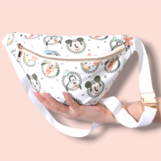 Magical Mouse Friends Belt Bag | Character Inspired Crossbody Fanny Pack | Theme Park Travel Bag for Kids & Adults