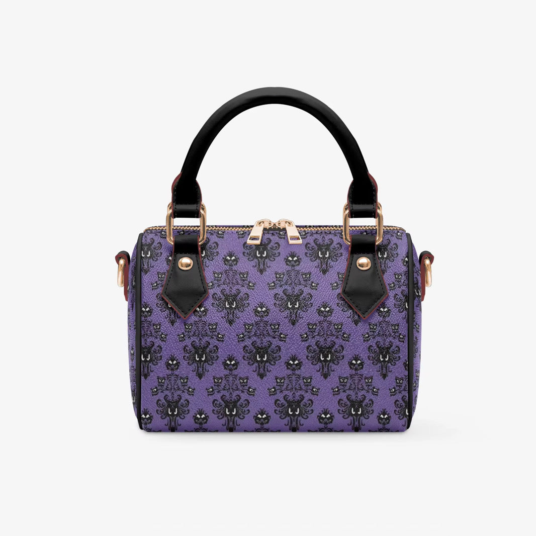Haunted Mansion Inspired Purple Barrel Bag | Spooky Park Crossbody Purse