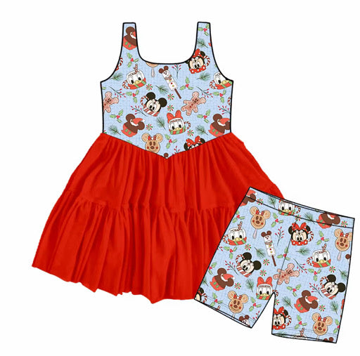 Preorder Gingerbread Christmas Twirl Dress | Girls Holiday Boutique Dress | Family Matching Christmas Outfit | Gingerbread Park Dress | Holiday Vacation Dress