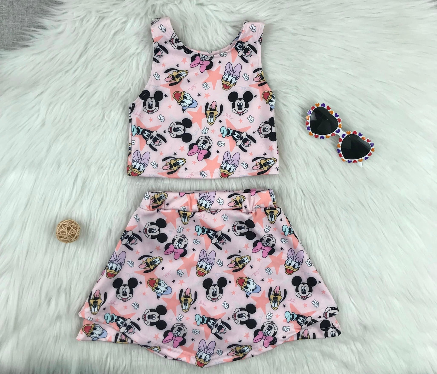 Magical Friends Girls Active Set – Skirt with Built-In Shorts