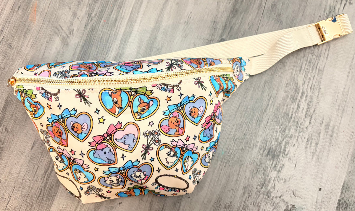 Mama & Minis Love Crossbody Bum Bag | Mother & Child Character Heart Belt Bag