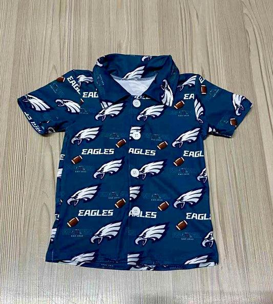 Let’s Go Eagles button down