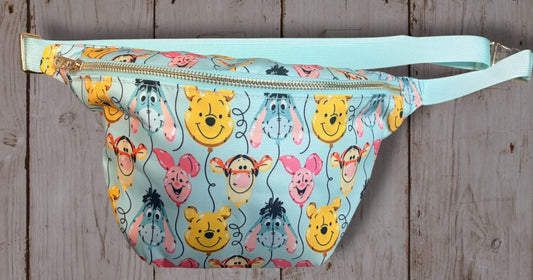 Winnie the Pooh & Friends Balloon Belt Bag | Pooh Tigger Piglet Eeyore Fanny Pack | Disney Inspired Crossbody Waist Bag | Park Day Bag