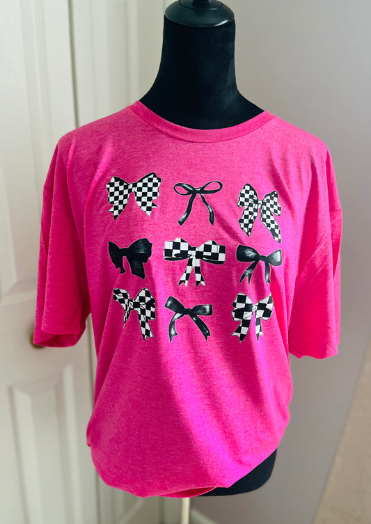 Checkered Coquette tee