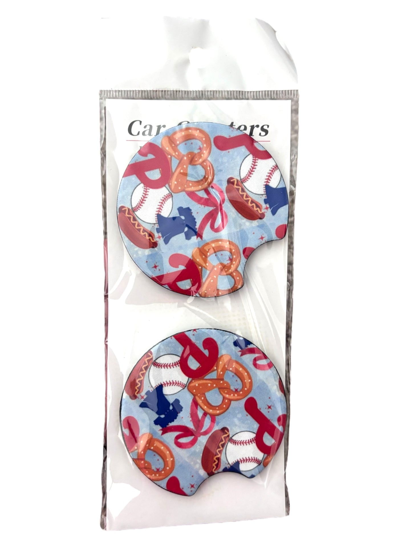 Phils ball game car coasters