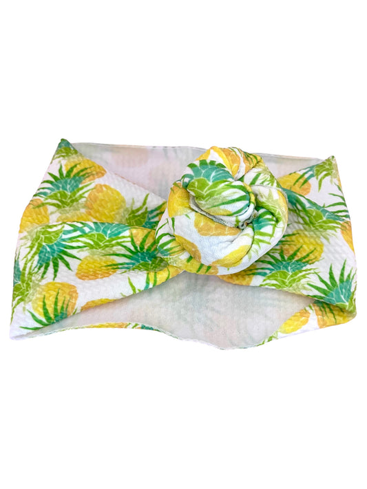 Pineapple top knot headwrap