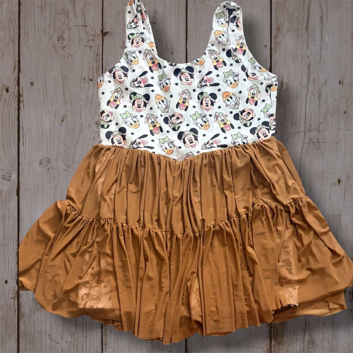 Women’s Safari Twirl Dress | Animal Print Tiered Maxi Dress | African Safari Inspired Dress | Animal Kingdom Park Outfit