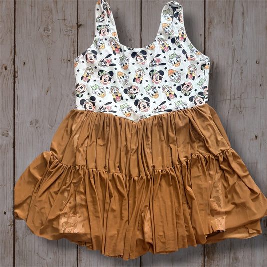 Women’s Safari Twirl Dress | Animal Print Tiered Maxi Dress | African Safari Inspired Dress | Animal Kingdom Park Outfit