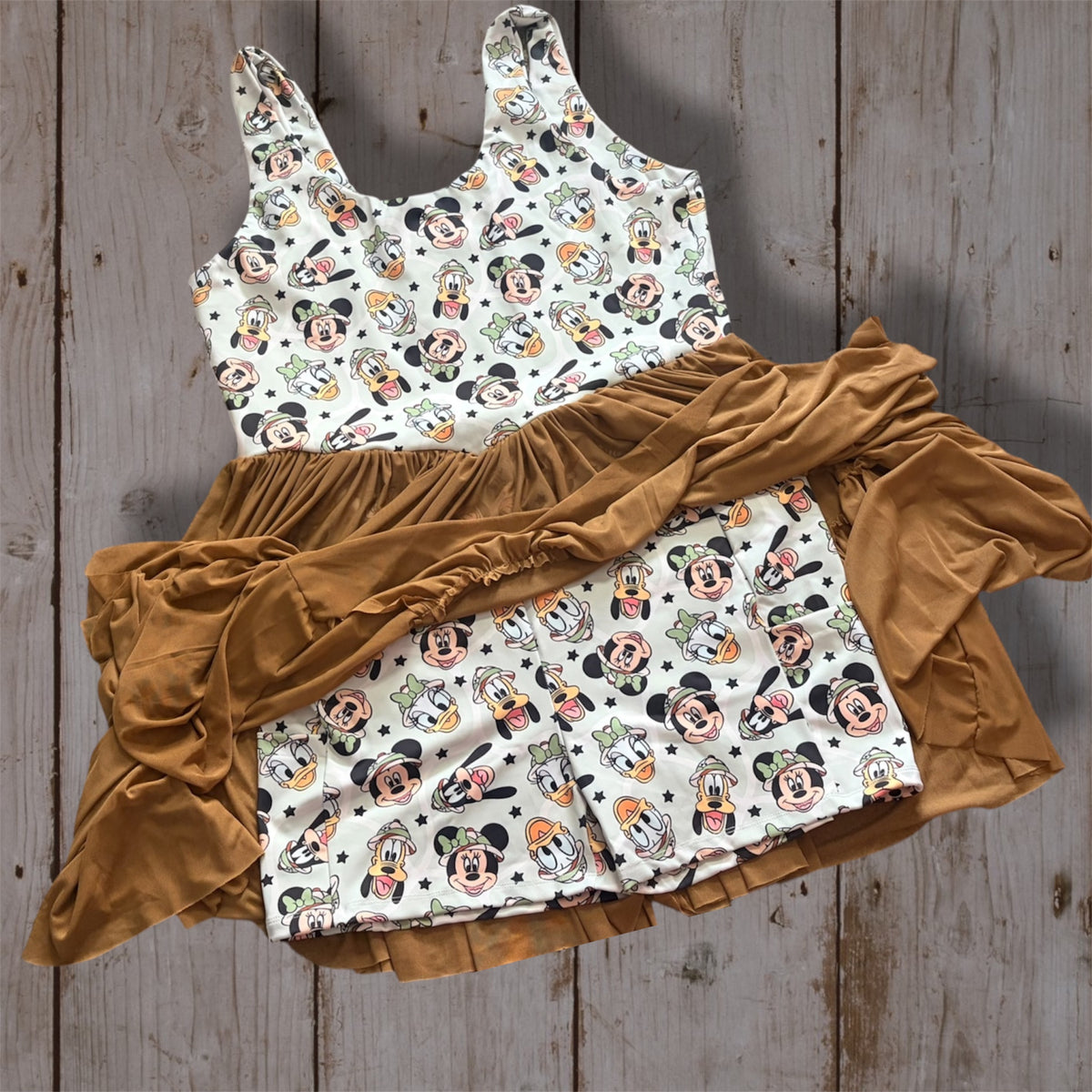 Women’s Safari Twirl Dress | Animal Print Tiered Maxi Dress | African Safari Inspired Dress | Animal Kingdom Park Outfit