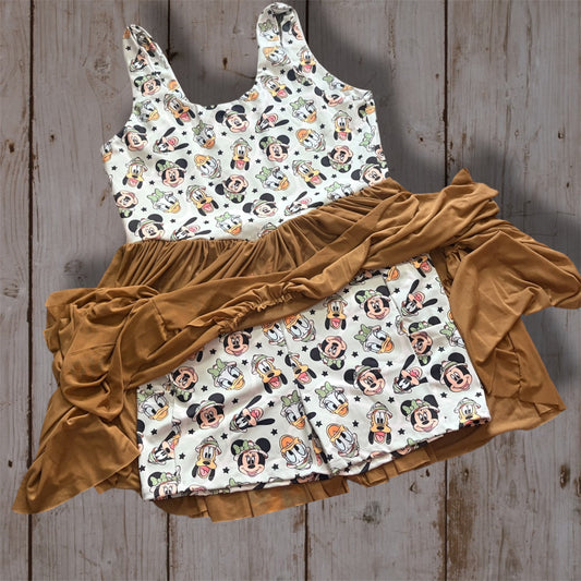 Women’s Safari Twirl Dress | Animal Print Tiered Maxi Dress | African Safari Inspired Dress | Animal Kingdom Park Outfit